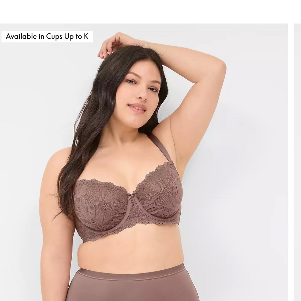 Unlined Balconette Bra with Lace